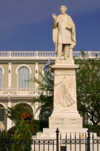 Szolomosz szobra Zakinthosz fővárosában
